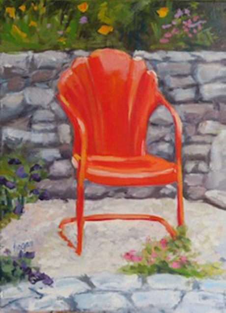 <em>Chair in Tangerine</em><span>oil on canvas</span><span>9 x 12</span><span>$350</span>