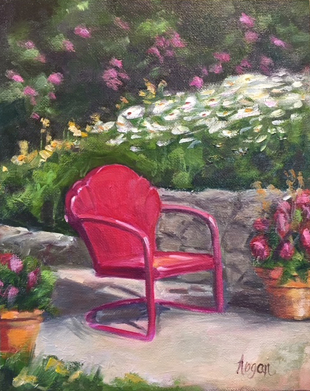<em>Chair in Lipstick Red</em><span>oil on canvas</span><span>8 x 10</span><span>SOLD</span>