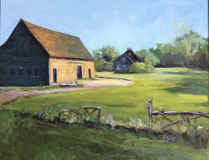 <em>Chilmark Stables</em><span>oil on canvas</span><span>18 x 14</span><span>$550</span>