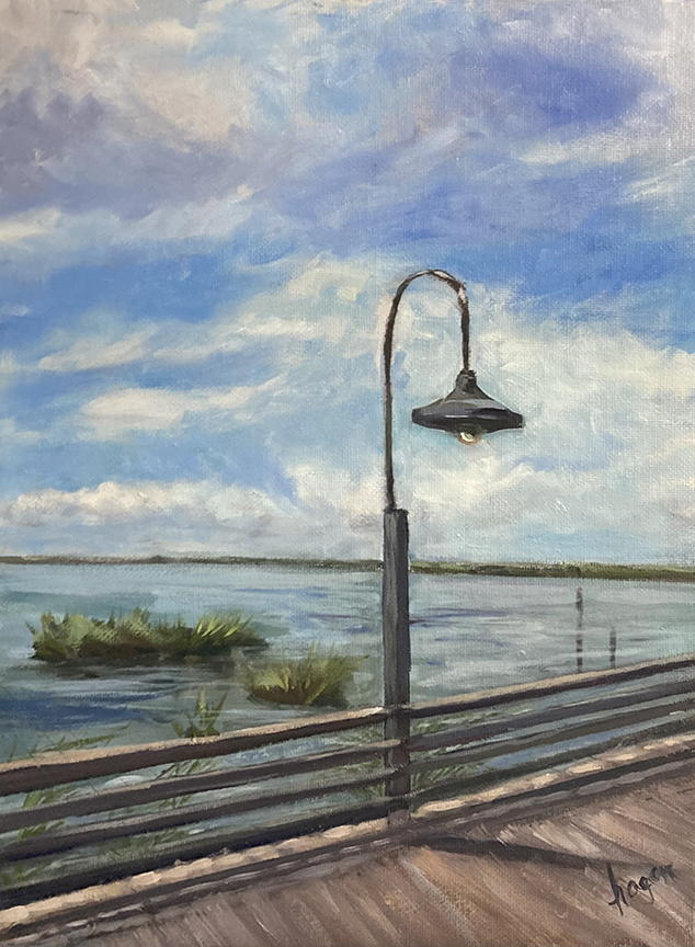 <em>Dock Light</em><span>oil on canvas</span><span>11 x 14</span><span>$450</span>