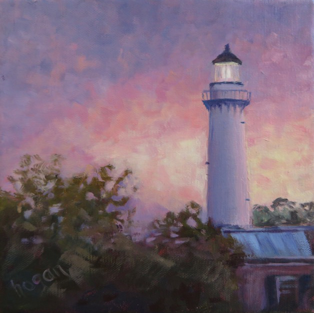 <em>Lighthouse</em><span>oil on canvas</span><span>6 x 6</span><span>$90</span>