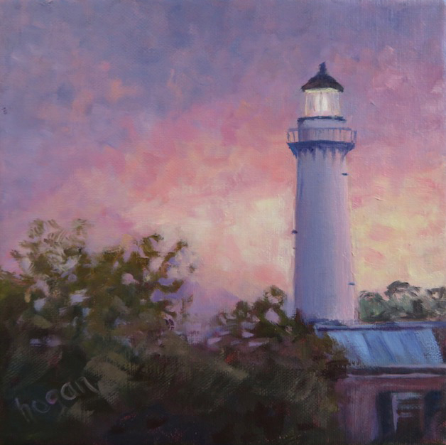 <em>Lighthouse</em><span>oil on canvas</span><span>6 x 6</span><span>Sold</span>