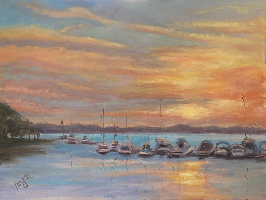 <em>Morningstar Marina</em><span>oil on canvas</span><span>20 x 18</span><span>$550</span>