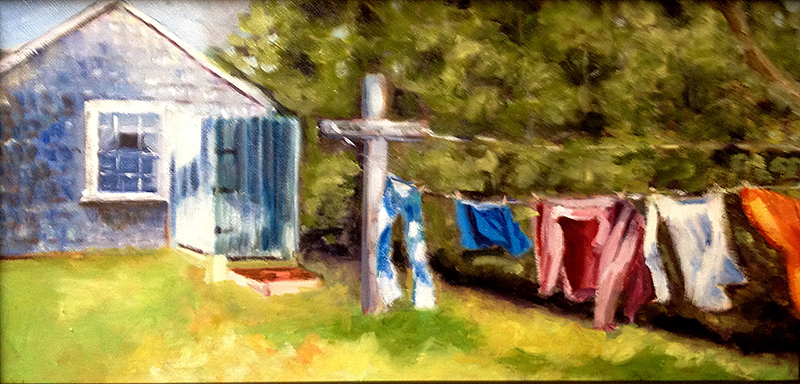 <em>Clothesline</em><span>oil on canvas</span><span>13 x 6</span><span>Sold</span>