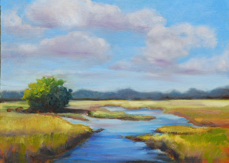 <em>Low Country Marsh</em><span>oil on canvas</span><span>12 x 9</span><span>SOLD</span>