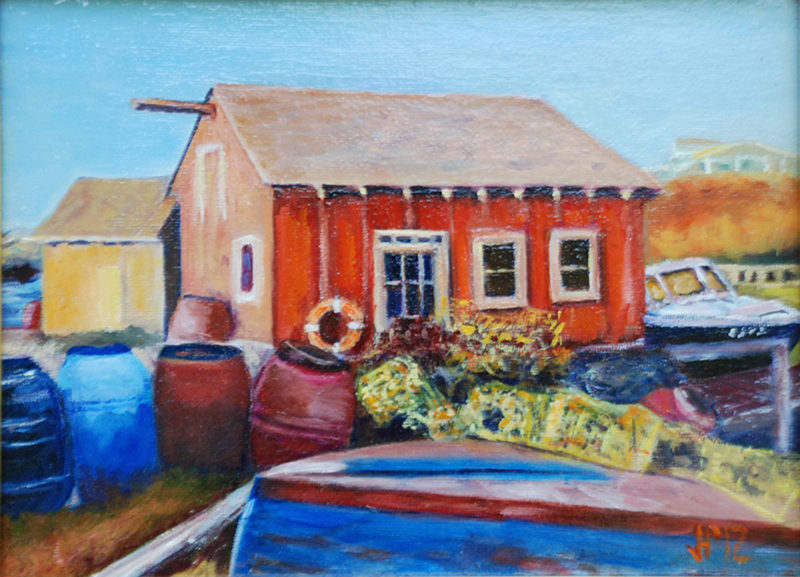 <em>Menemsha Boathouse</em><span>oil on canvas</span><span>12 x 9</span><span>Sold</span>