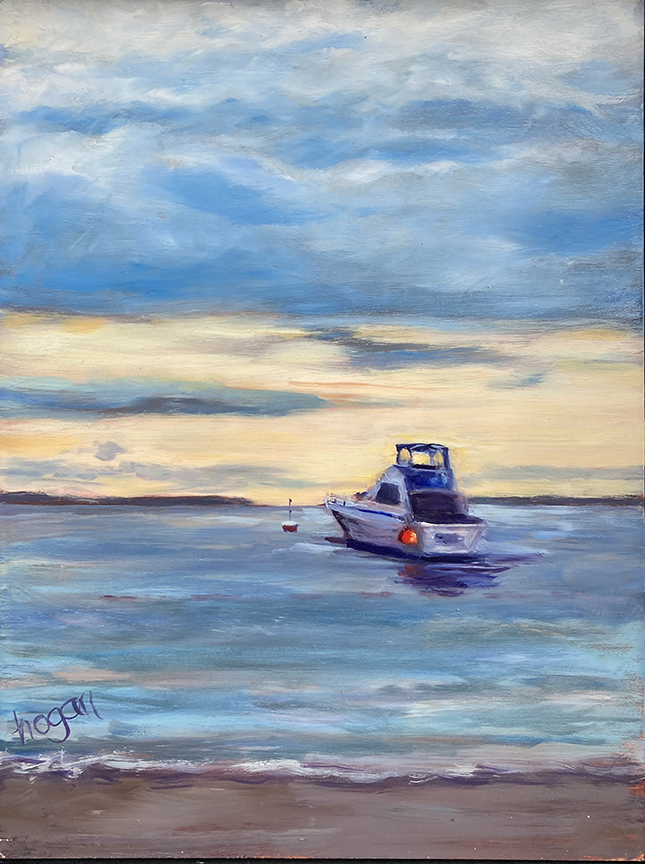 <em>Red Buoy</em><span>oil on canvas</span><span>9 x 12</span><span>Sold</span>