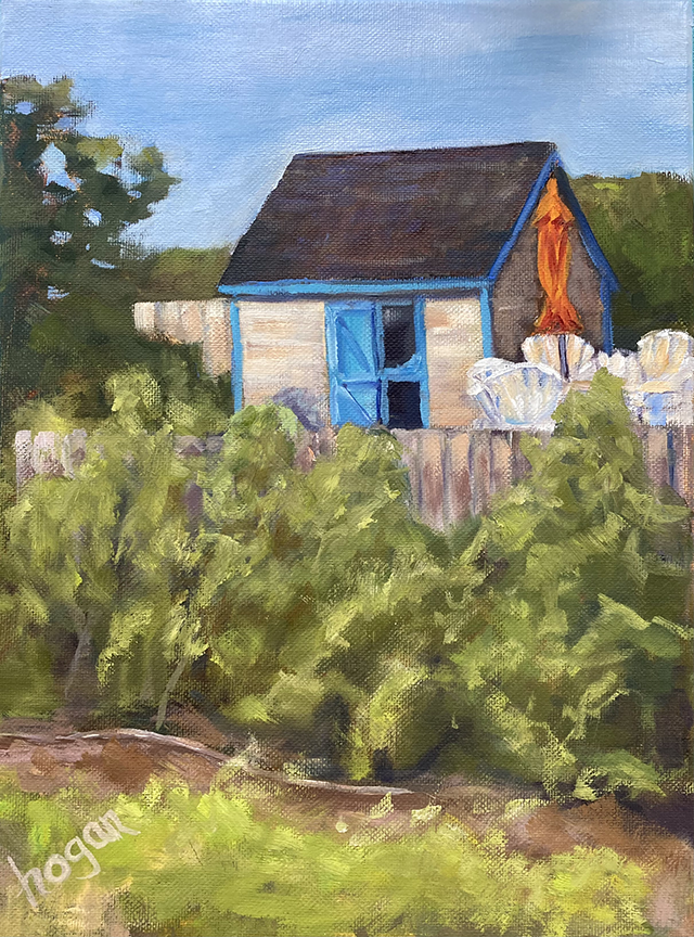 <em>She Shed</em><span>oil</span><span>9x12</span><span>$225</span>